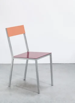 SUSAN BIJL Meubels^Alu Chair, Bordeaux Seat, Pink Back - Muller Van Severen