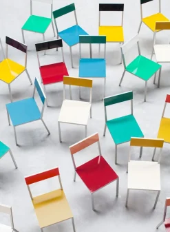 SUSAN BIJL Meubels^Alu Chair, Ivory Seat, White Back - Muller Van Severen