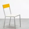 SUSAN BIJL Meubels^Alu Chair, White Seat, Yellow Back - Muller Van Severen