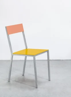 SUSAN BIJL Meubels^Alu Chair, Yellow Seat, Pink Back - Muller Van Severen