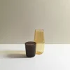 SUSAN BIJL Glaswerk^Carafe & Tumbler, Sepia Brown & Sand - R+D.Lab