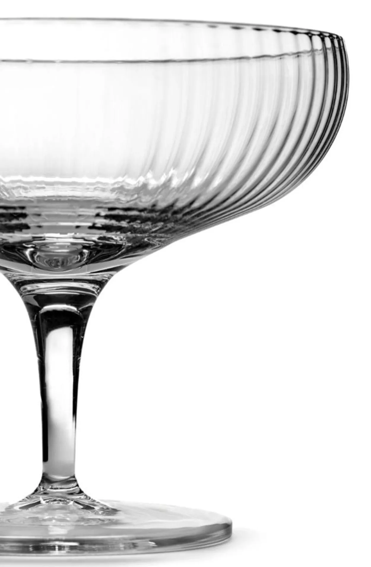 SUSAN BIJL Glaswerk^Champagne Coupe, Inku, 15 Cl - Sergio Herman, Set Of 4