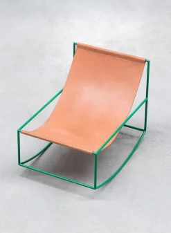 SUSAN BIJL Meubels^First Rocking Chair, Green - Muller Van Severen