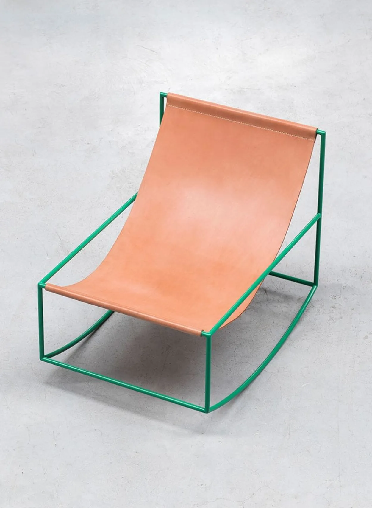 SUSAN BIJL Meubels^First Rocking Chair, Green - Muller Van Severen
