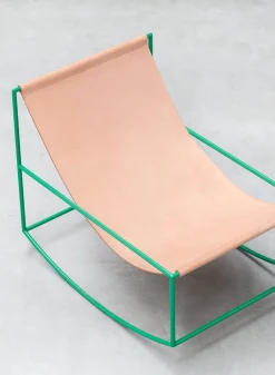 SUSAN BIJL Meubels^First Rocking Chair, Green - Muller Van Severen