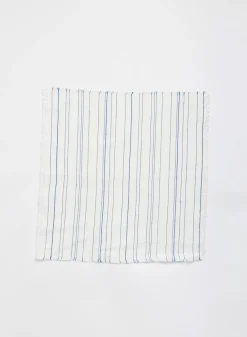 SUSAN BIJL Kitchen & Tableware^Greta Napkin, White/Cobalto - Chiarastella Cattana