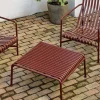 SUSAN BIJL Meubels^Palissade Ottoman, Iron Red - Hay