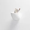 SUSAN BIJL Wand^Porcelain Wall Holder, White - Destroyers Builders