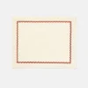 SUSAN BIJL Kitchen & Tableware^Ricamo Placemat, White/Bordeaux - Chiarastella Cattana