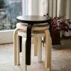 SUSAN BIJL Meubels^Stool 60, Legs Birch, Seat Birch -Artek