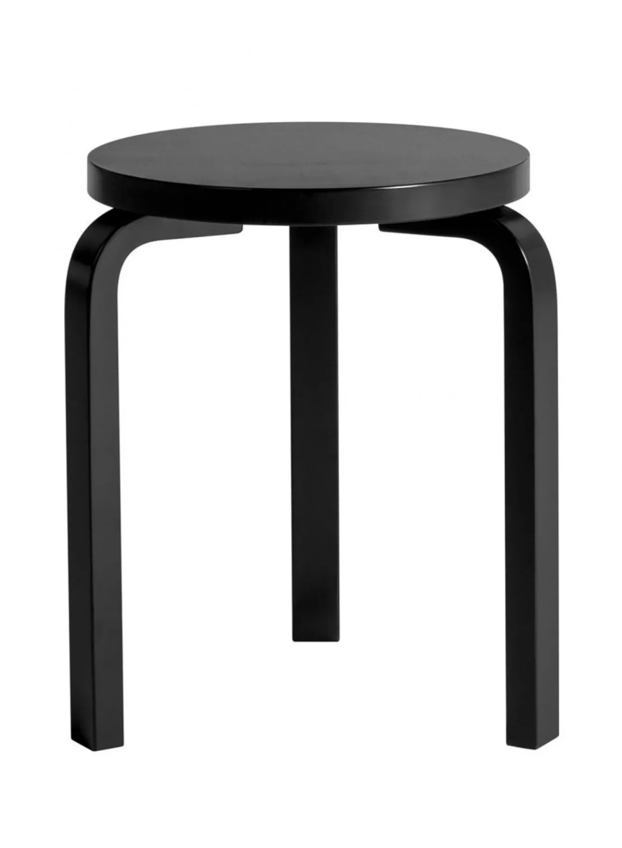 SUSAN BIJL Meubels^Stool 60, Legs Black, Seat Black - Artek