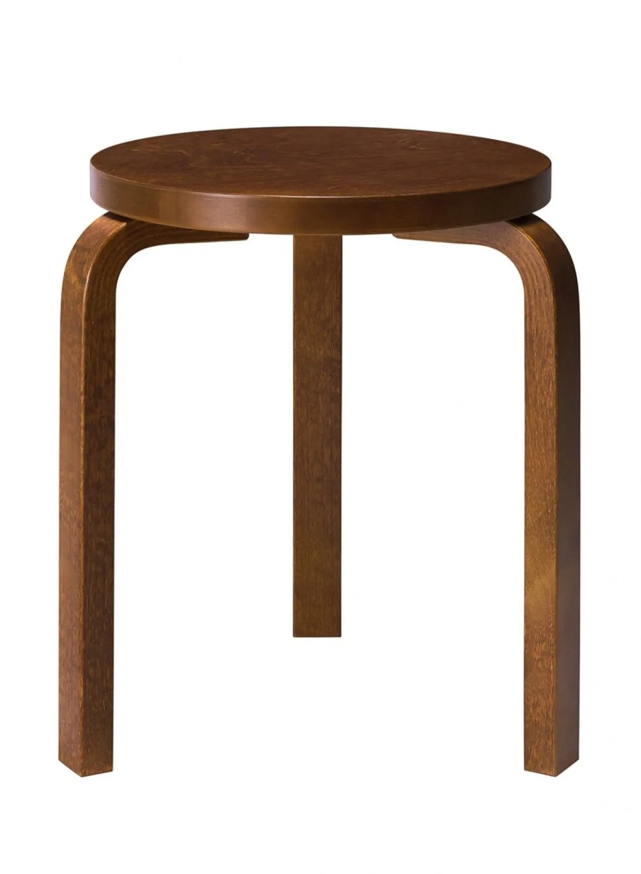 SUSAN BIJL Meubels^Stool 60, Legs Walnut, Seat Walnut