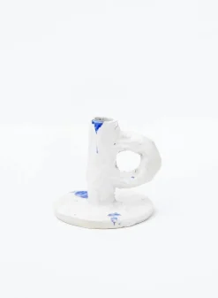 SUSAN BIJL Kaarsenhouders^Studio Candlestick In White - Niko June