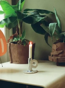 SUSAN BIJL Kaarsenhouders^Studio Candlestick In White - Niko June