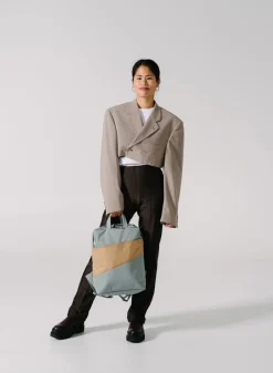 SUSAN BIJL The New Backpack^The New Backpack Grey & Camel