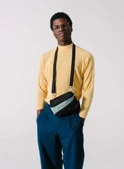 SUSAN BIJL The New Bum Bag^The New Bum Bag Black & Grey Small