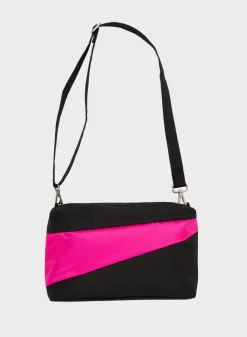 SUSAN BIJL The New Bum Bag^The New Bum Bag Black & Pretty Pink Medium
