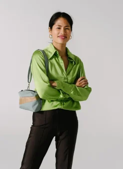 SUSAN BIJL The New Bum Bag^The New Bum Bag Grey & Camel Small