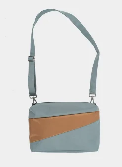SUSAN BIJL The New Bum Bag^The New Bum Bag Grey & Camel Medium