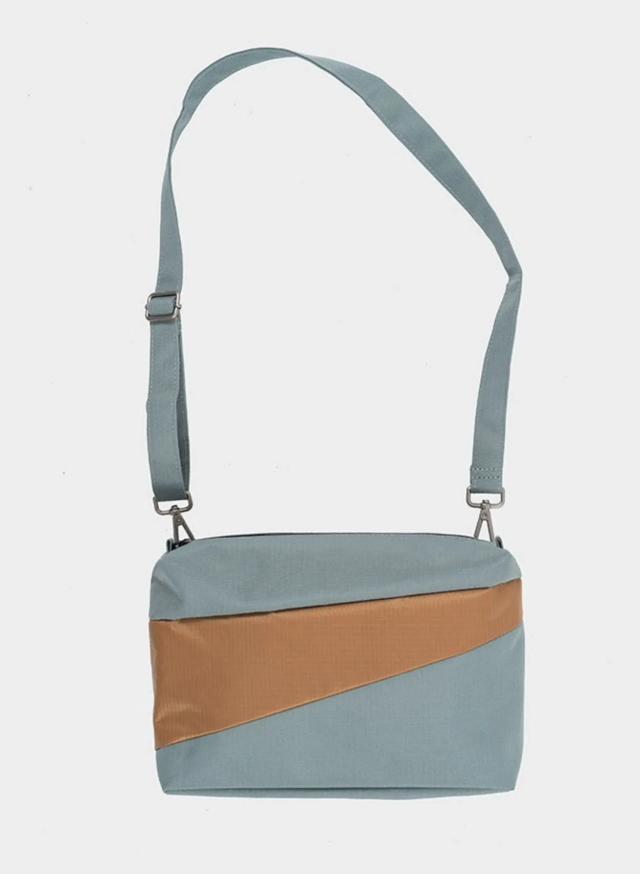 SUSAN BIJL The New Bum Bag^The New Bum Bag Grey & Camel Medium
