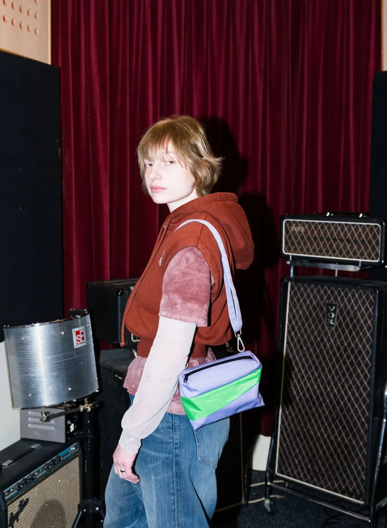 SUSAN BIJL The New Bum Bag^The New Bum Bag Treble & Greenscreen Small