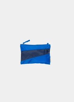 SUSAN BIJL The New Pouch^The New Pouch Blue & Navy Small