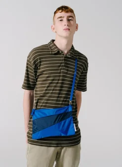 SUSAN BIJL The New Pouch^The New Pouch Blue & Navy Medium