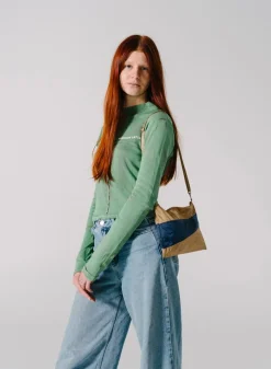 SUSAN BIJL The New Pouch^The New Pouch Camel & Navy Medium