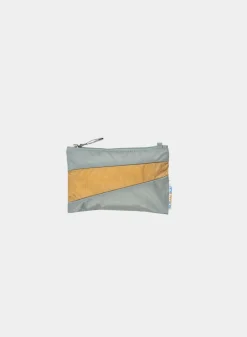 SUSAN BIJL The New Pouch^The New Pouch Grey & Camel Small