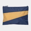 SUSAN BIJL The New Pouch^The New Pouch Navy & Camel Large