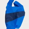 SUSAN BIJL The New Shopping Bag^The New Shopping Bag Blue & Navy Large