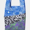 SUSAN BIJL The New Shopping Bag^The New Shopping Bag Endless Smoking Croissant Blue Large