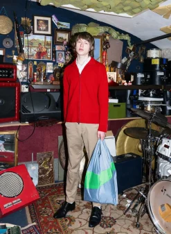 SUSAN BIJL The New Shopping Bag^The New Shopping Bag Fuzz & Greenscreen Large