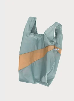 SUSAN BIJL The New Shopping Bag^The New Shopping Bag Grey & Camel Medium