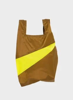 SUSAN BIJL The New Shopping Bag^The New Shopping Bag Make & Fluo Yellow Medium