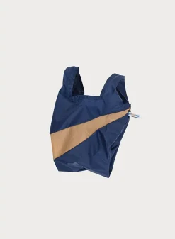 SUSAN BIJL The New Shopping Bag^The New Shopping Bag Navy & Camel Small