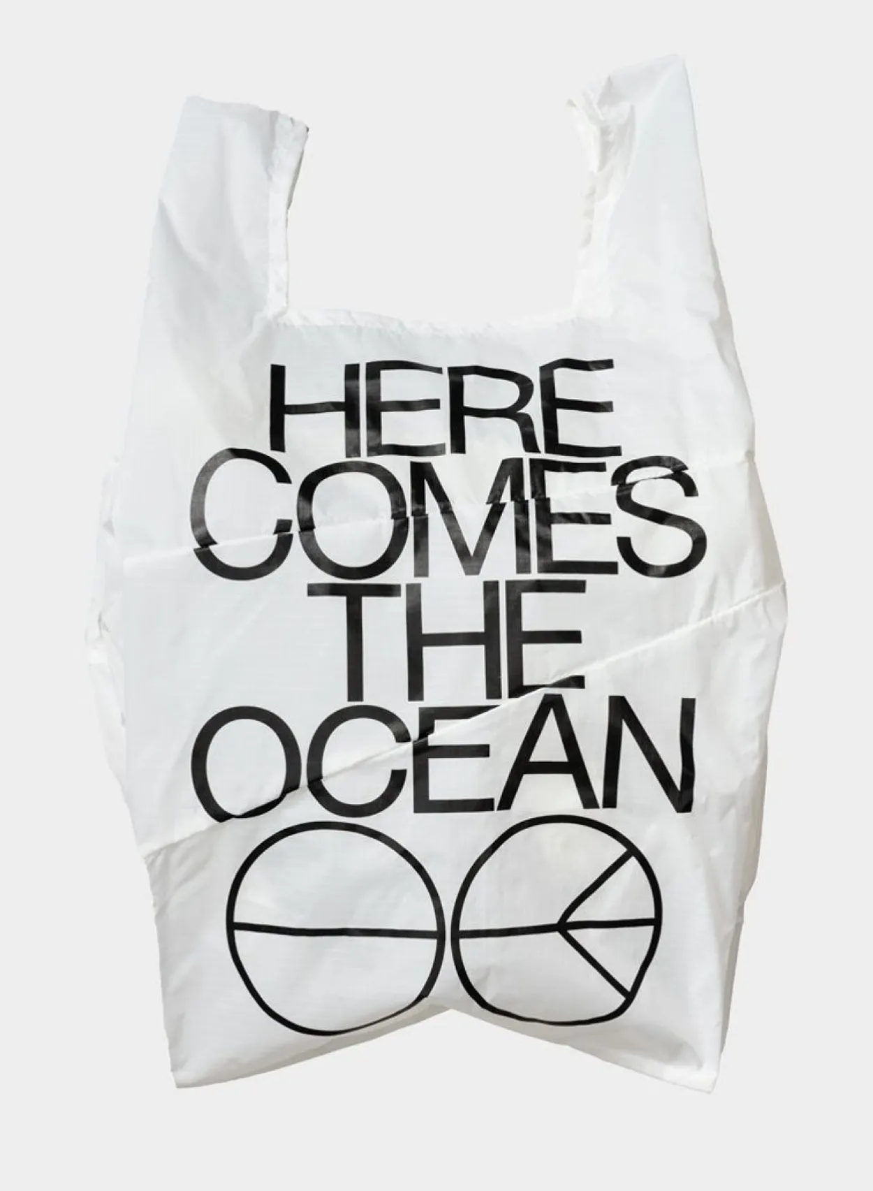 SUSAN BIJL The New Shopping Bag^The New Shopping Bag Ocean White Large