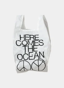SUSAN BIJL The New Shopping Bag^The New Shopping Bag Ocean White Medium