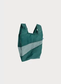 SUSAN BIJL The New Shopping Bag^The New Shopping Bag Pine & Grey Small