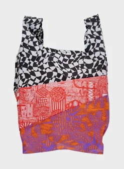 SUSAN BIJL The New Shopping Bag^The New Shopping Bag Terrazzo Taselaar Red Large