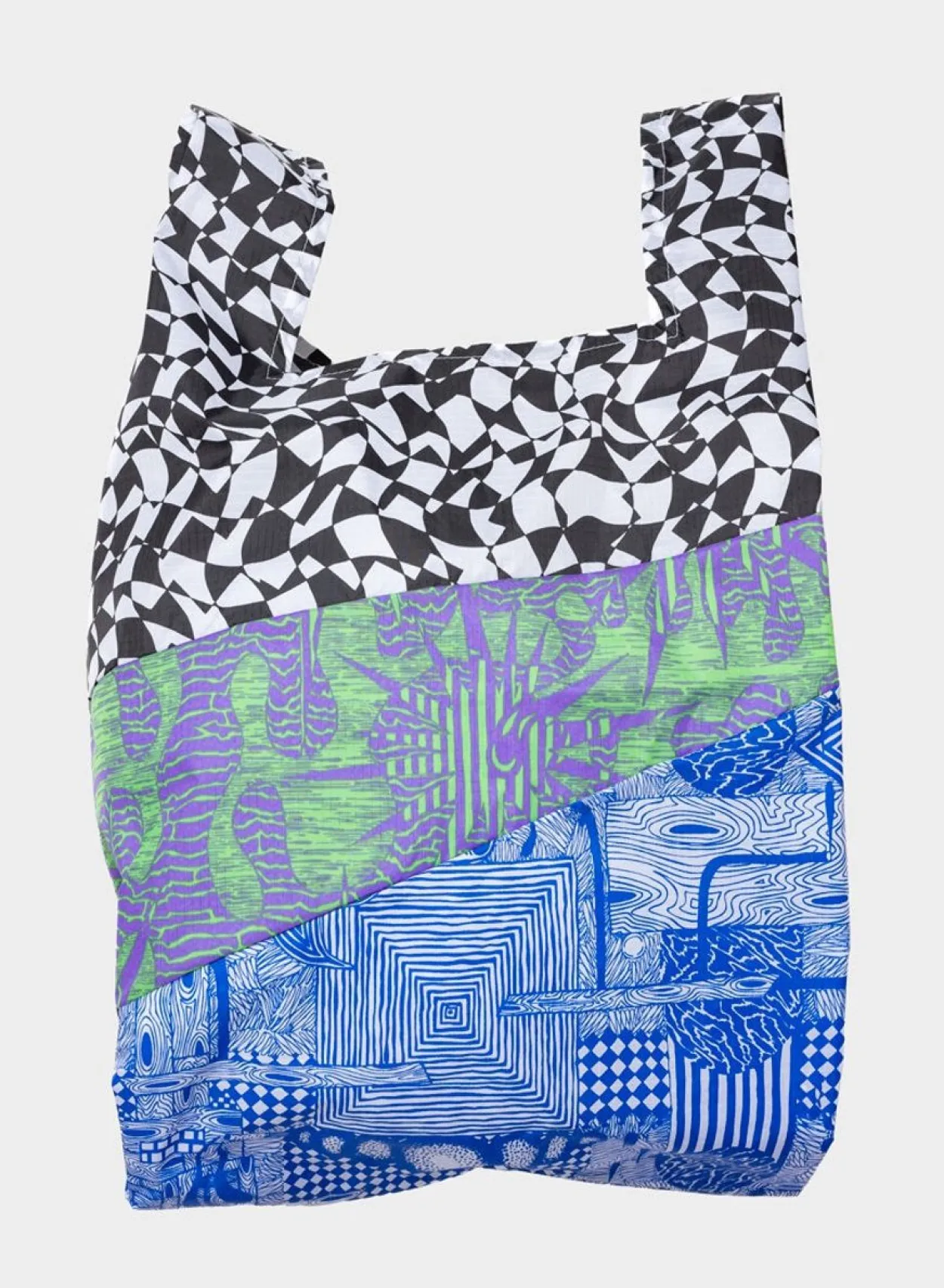 SUSAN BIJL The New Shopping Bag^The New Shopping Bag Terrazzo Taselaar Blue Large