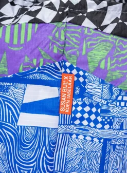 SUSAN BIJL The New Shopping Bag^The New Shopping Bag Terrazzo Taselaar Blue Large