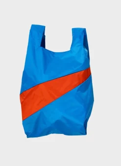 SUSAN BIJL The New Shopping Bag^The New Shopping Bag Wave & Red Alert Medium