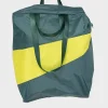 SUSAN BIJL The New Stash Bag^The New Stash Bag Pine & Fluo Yellow Large