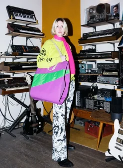 SUSAN BIJL The New Tote Bag^The New Tote Bag Echo & Greenscreen Large