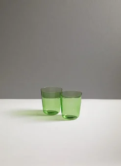 SUSAN BIJL Glaswerk^Tumbler, Set Of Two, Diamine Green - R+D.Lab